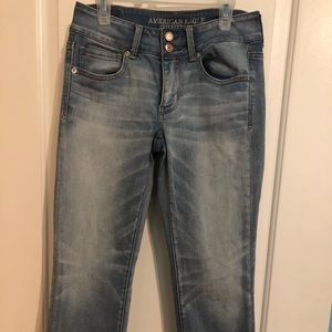 American Eagle - CROPPED - super stretch, size 4